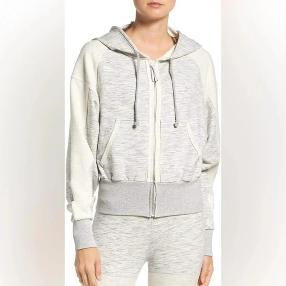 FP Movement hoodie shadow boxer patchwork baggy loose zip up pockets free people - Picture 1 of 4
